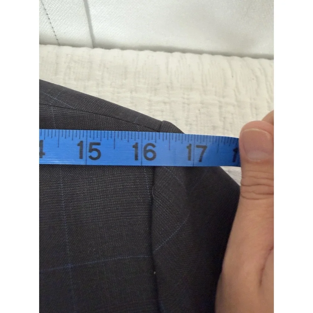 Bindle & Keep Custom Bespoke Wool Navy 3-Piece Suit, Extra Vest,